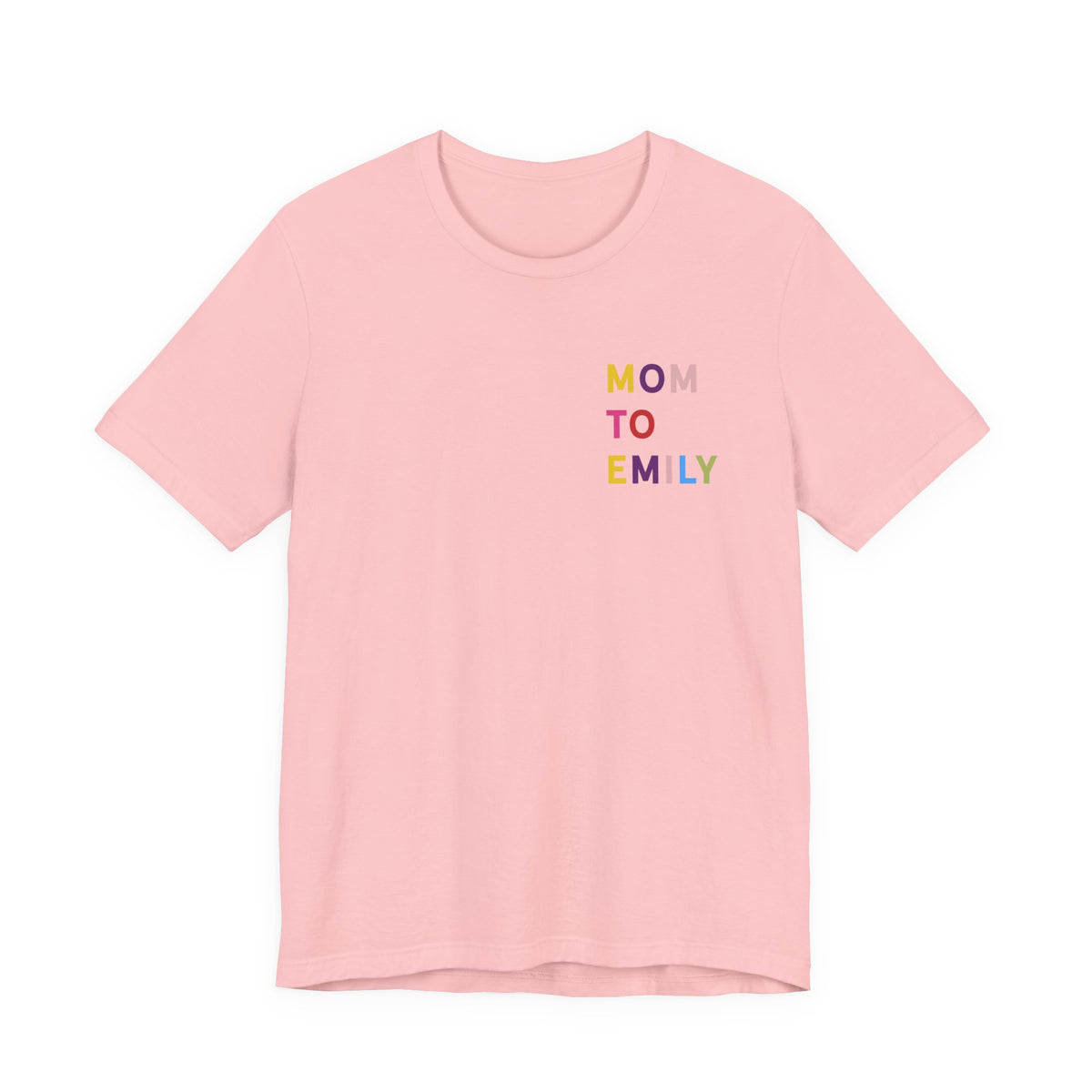 Camiseta multicolor con nombre de mamá