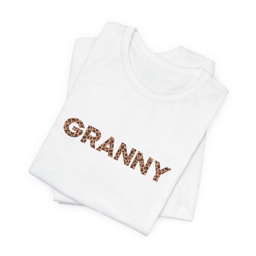 Camiseta personalizada de leopardo para abuela