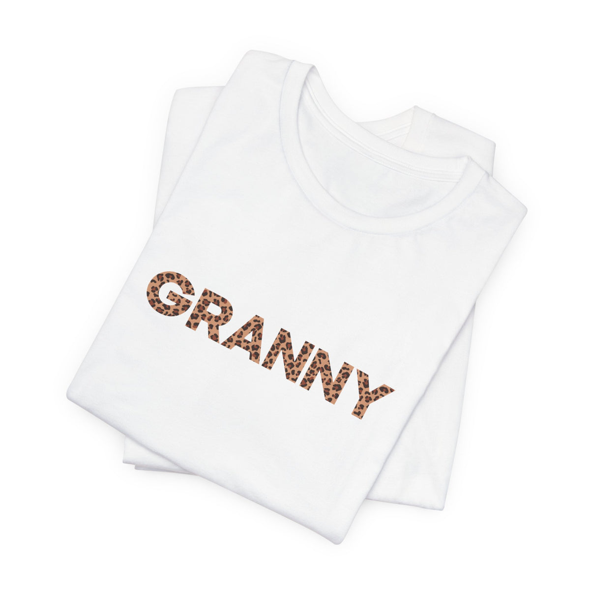 Camiseta personalizada de leopardo para abuela