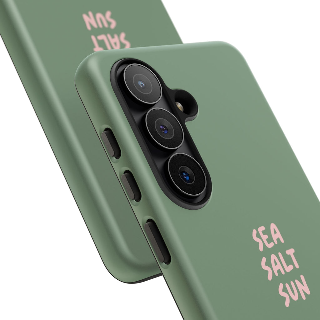 Phone Case Green color with custom text