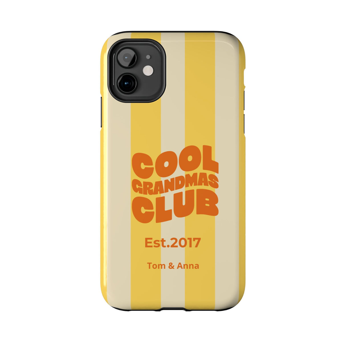 Funda de teléfono Club de abuelas geniales y nombres de niños