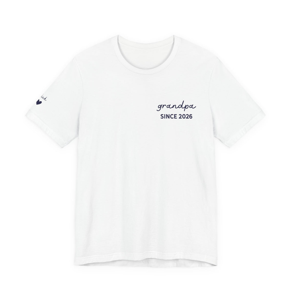 Camiseta personalizada "Abuelo desde" estampada con nombres