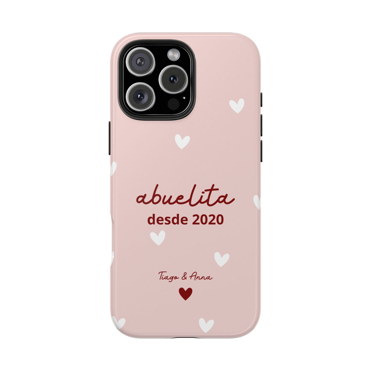 Funda personalizada de mamá o abuela con fecha y nombres