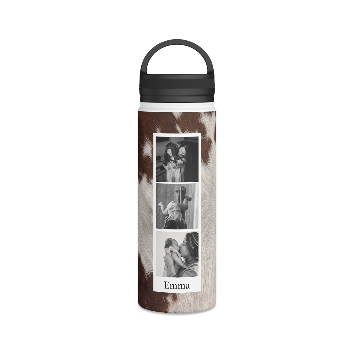 Botella de Agua con Estampado Animal y Foto Personalizada