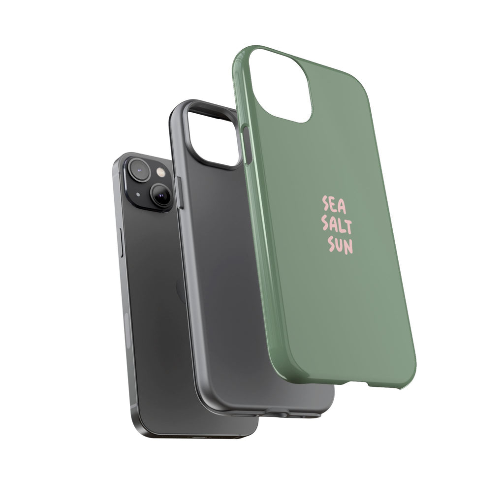 Phone Case Green color with custom text