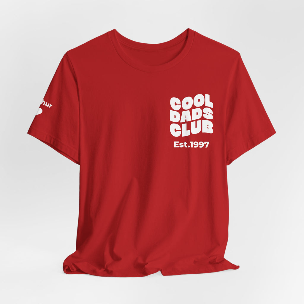 T-Shirt Cool Dads club and names on sleeve
