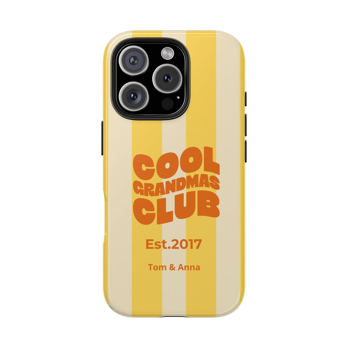 Funda de teléfono Club de abuelas geniales y nombres de niños