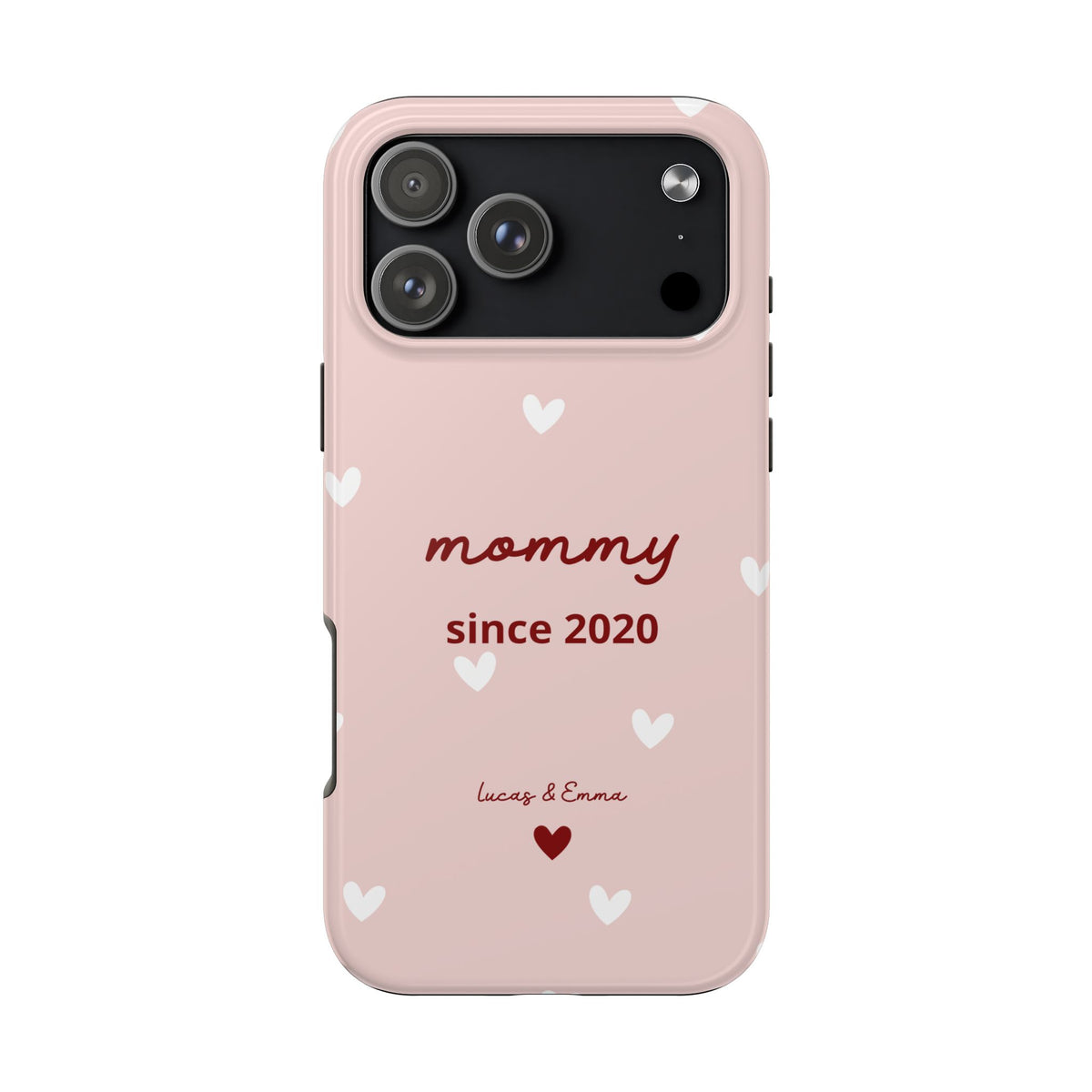 Funda de Teléfono para Mamá con Fecha y Nombres de los Hijos
