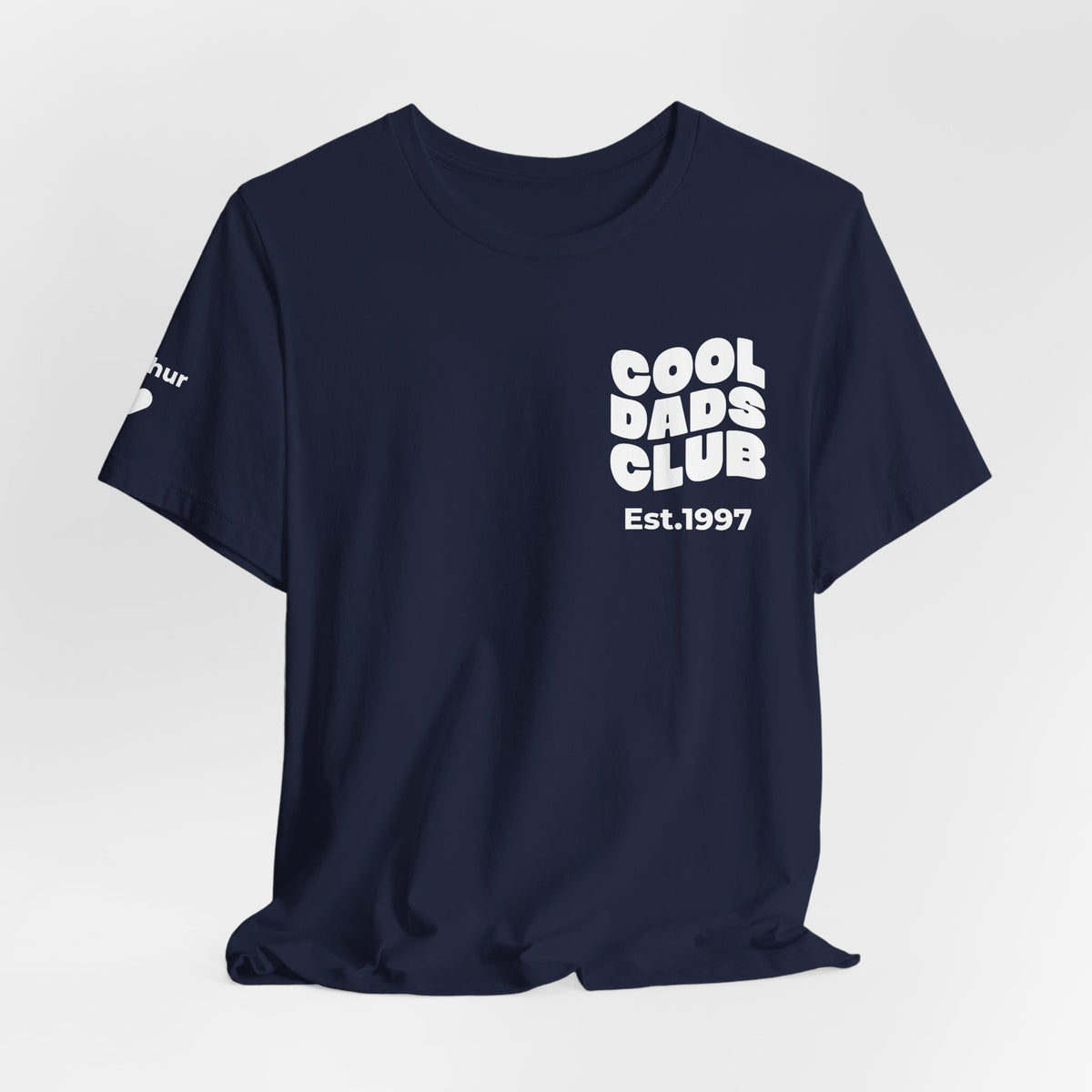 T-Shirt Cool Dads club and names on sleeve