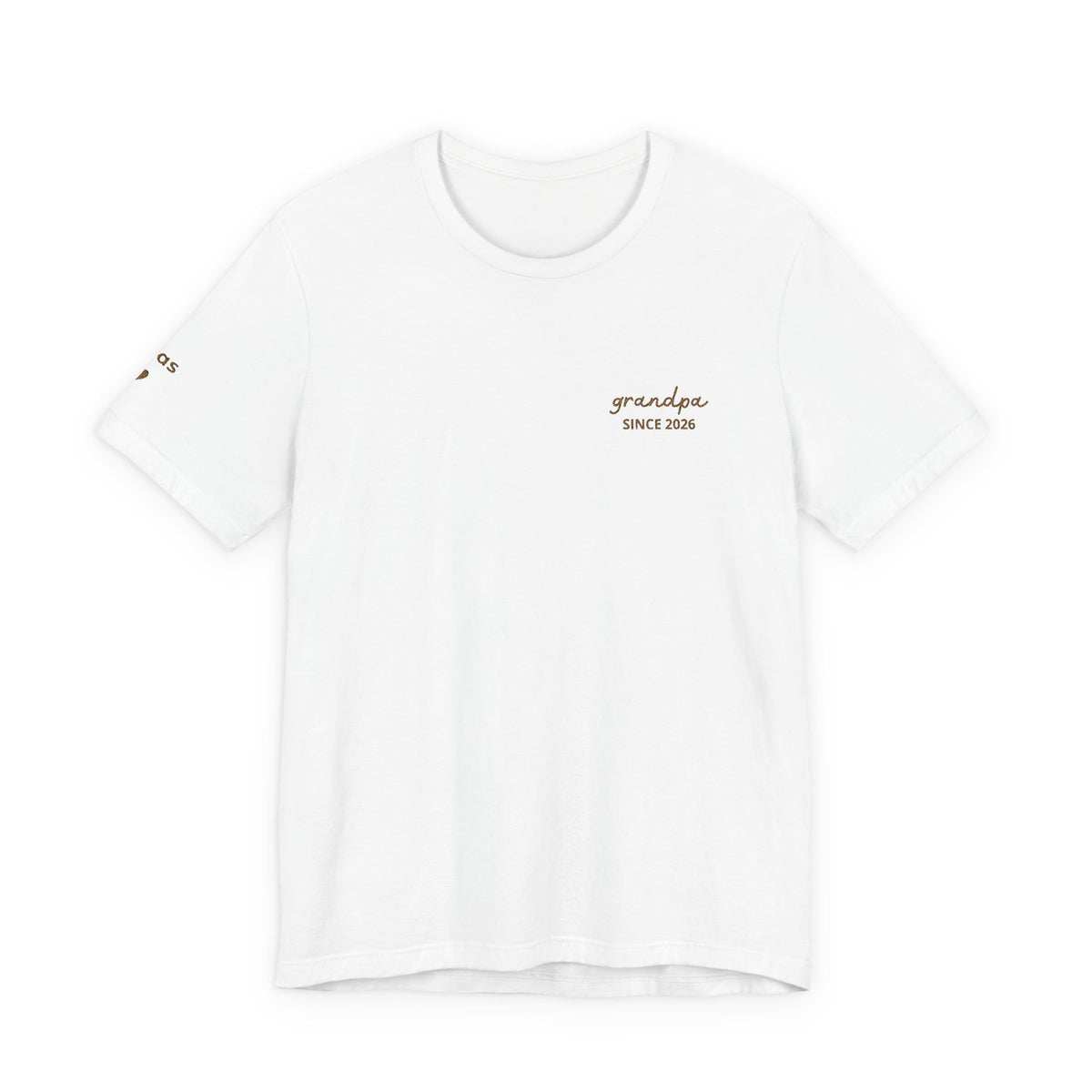 Camiseta personalizada "Abuelo Desde" bordada con nombres