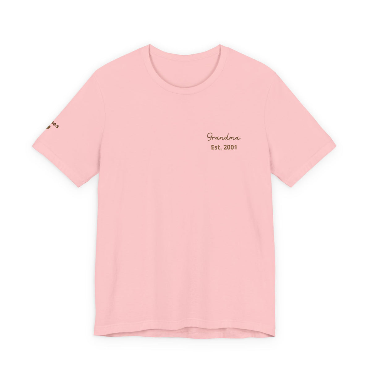 Camiseta "Abuela Personalizada Desde" Bordada con Nombres