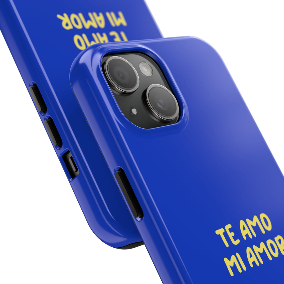 Funda para Teléfono Azul con Texto Personalizado