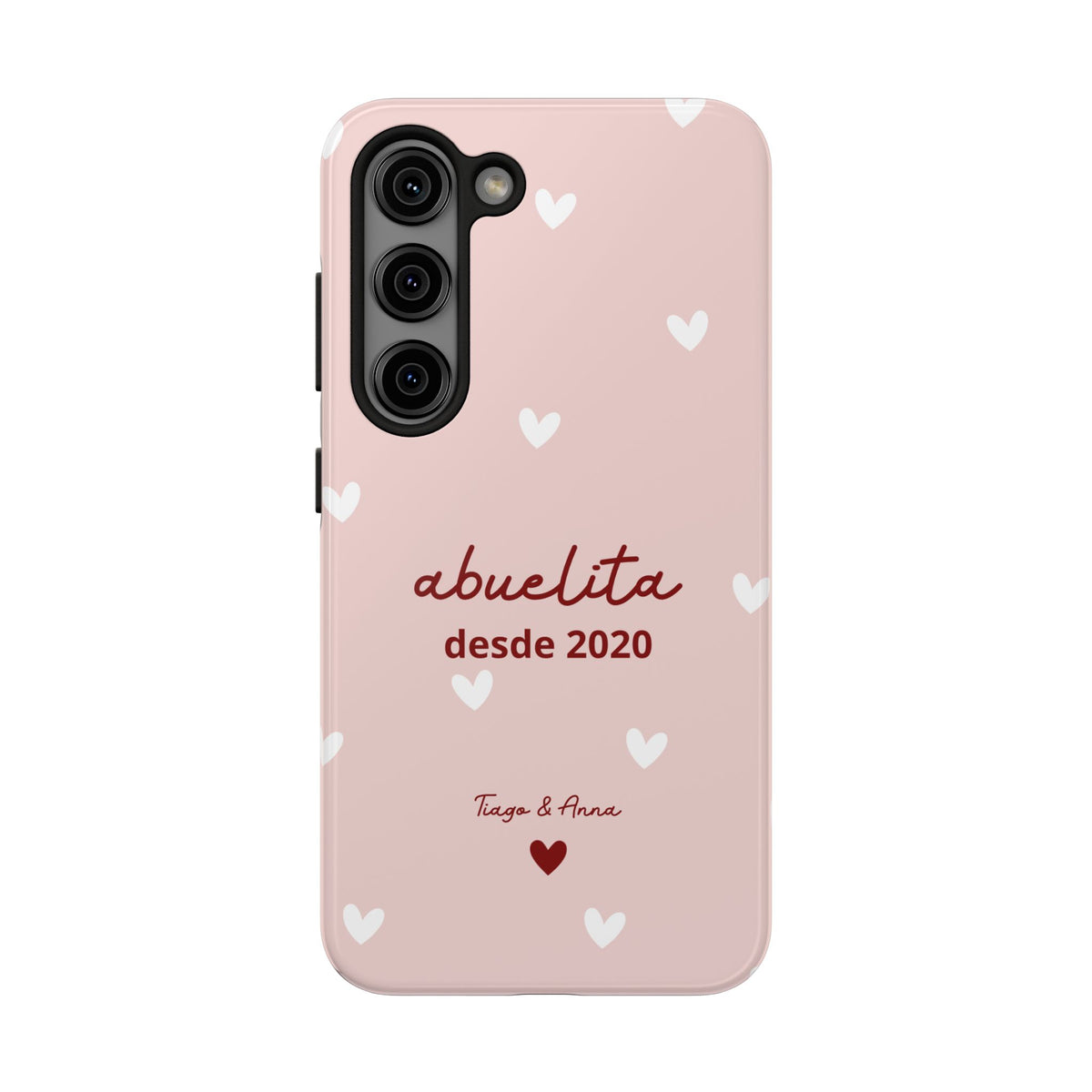 Funda personalizada de mamá o abuela con fecha y nombres