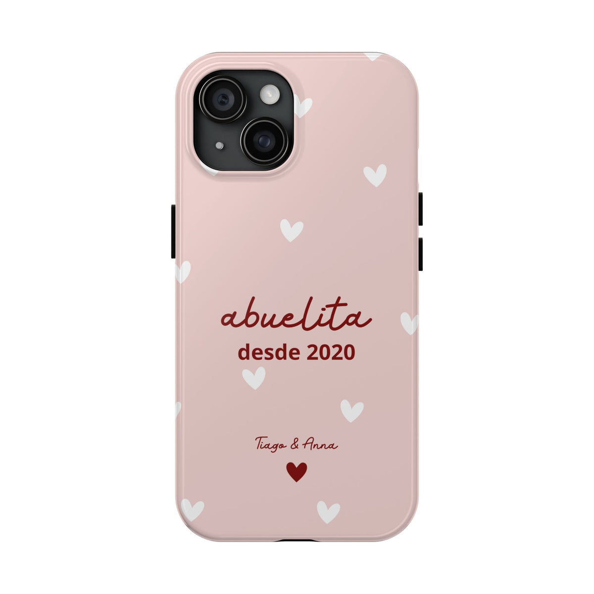 Funda personalizada de mamá o abuela con fecha y nombres