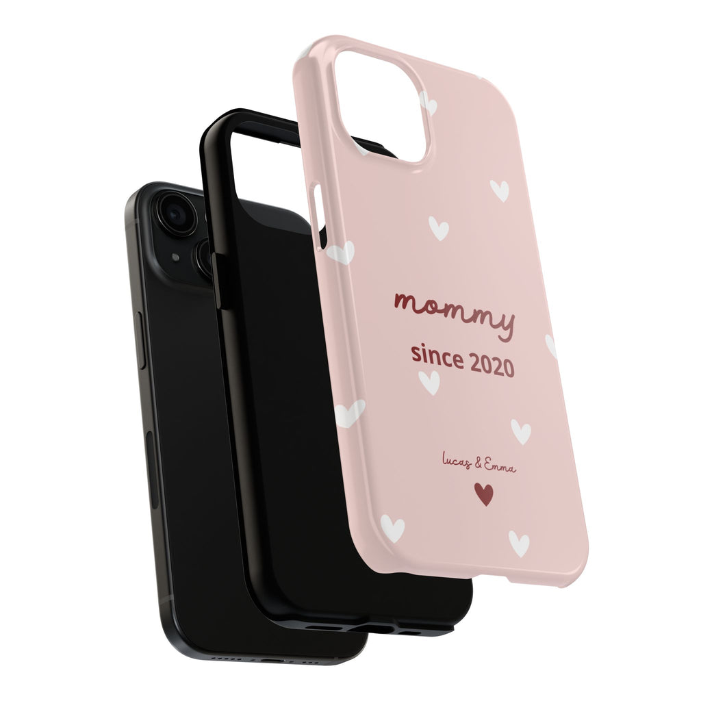 Funda de Teléfono para Mamá con Fecha y Nombres de los Hijos