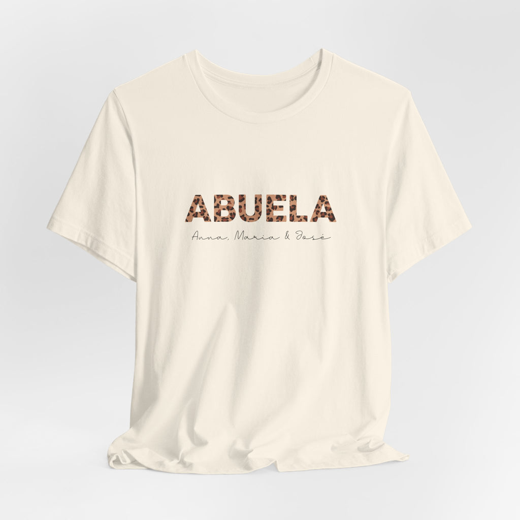 Camiseta Leopard Abuela Personalizada