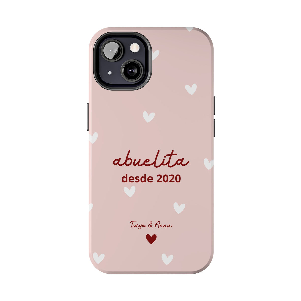 Funda personalizada de mamá o abuela con fecha y nombres