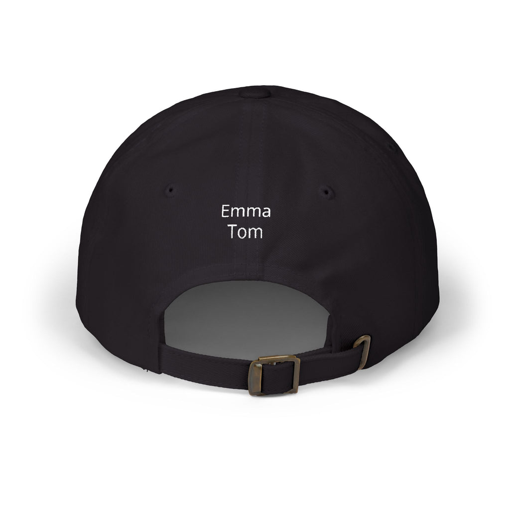 Gorra para papá con bordado curvo y nombres de niños