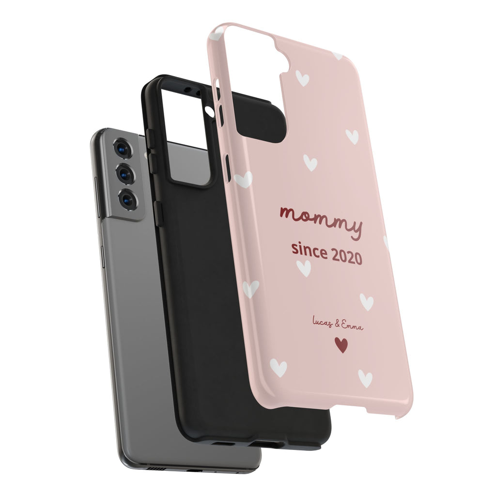 Funda de Teléfono para Mamá con Fecha y Nombres de los Hijos