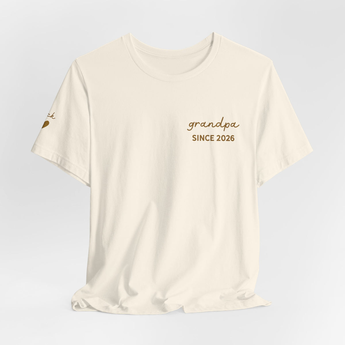 Personalized Grandpa Since T-Shirt Printed with Names