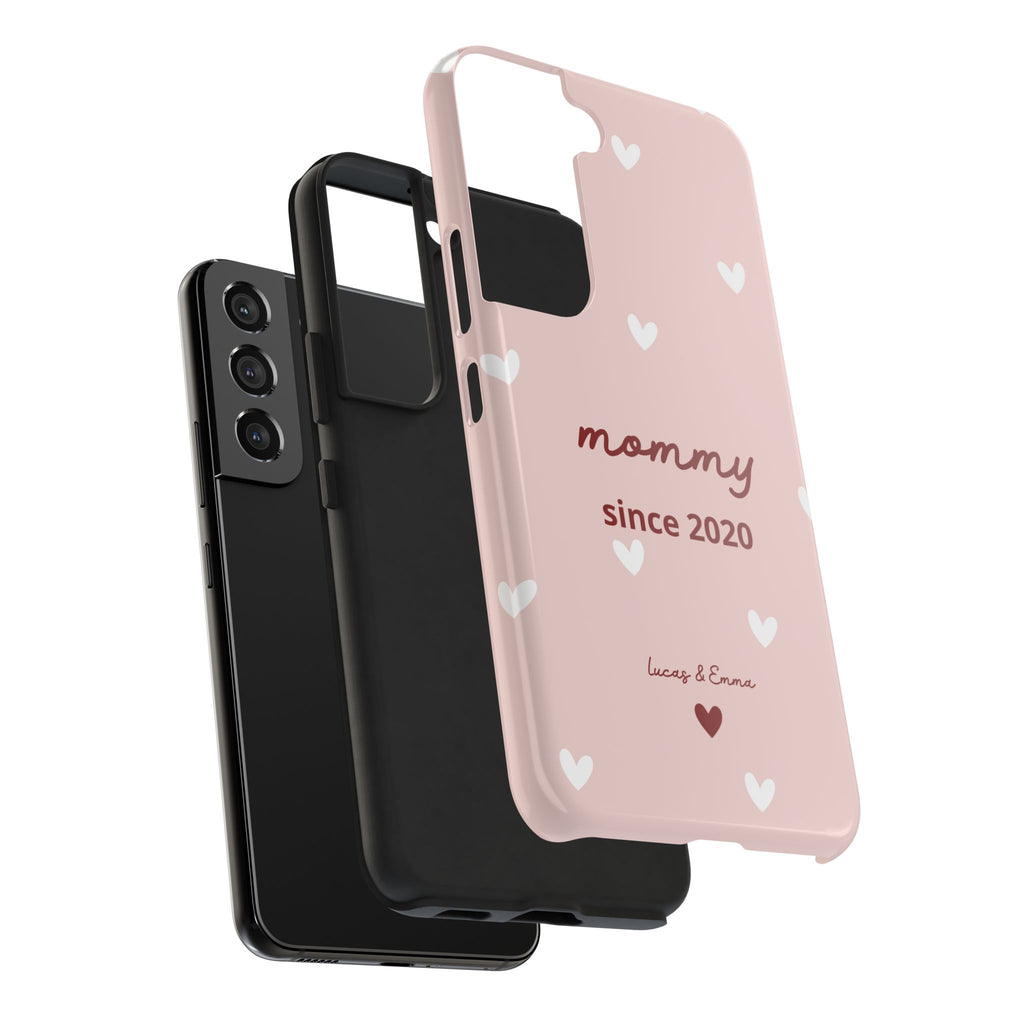 Funda de Teléfono para Mamá con Fecha y Nombres de los Hijos
