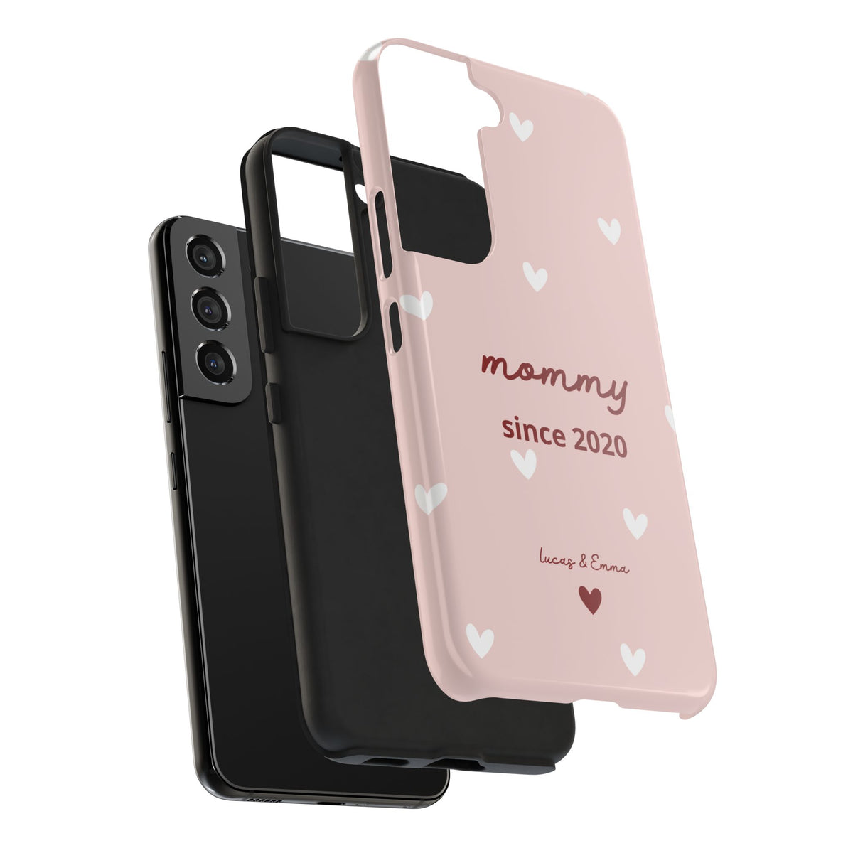 Funda de Teléfono para Mamá con Fecha y Nombres de los Hijos