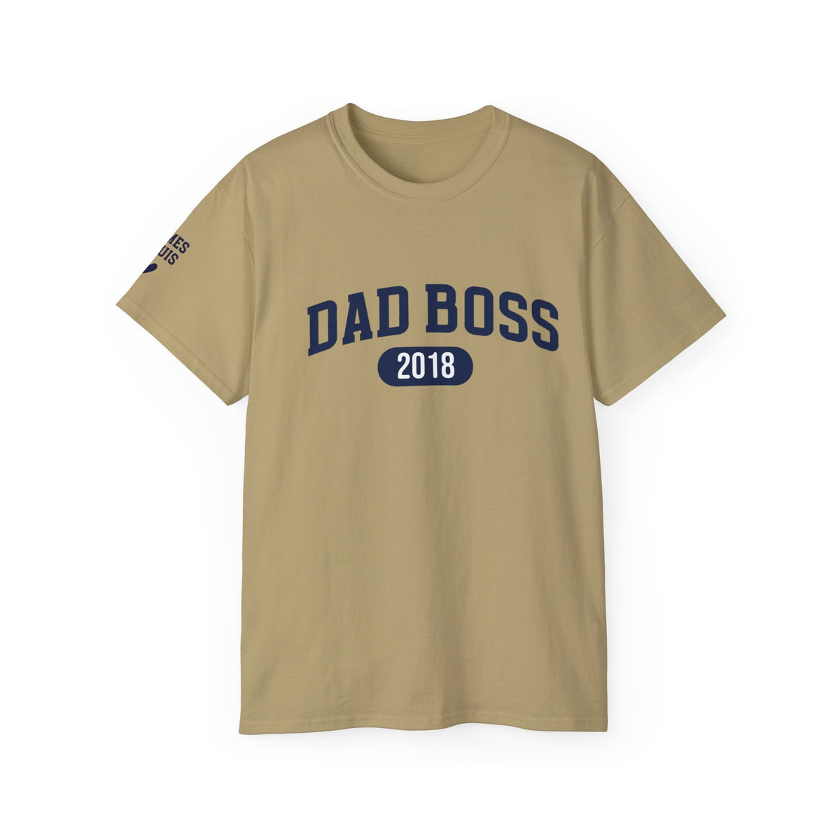 T-Shirt Dad Boss and first names personalized