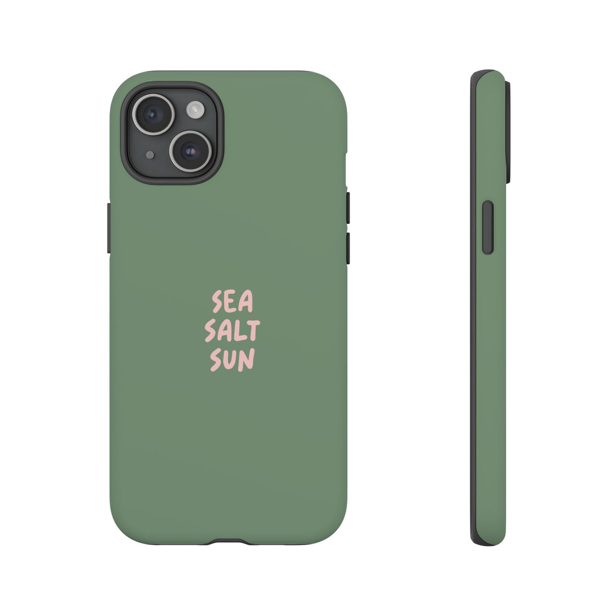 Phone Case Green color with custom text