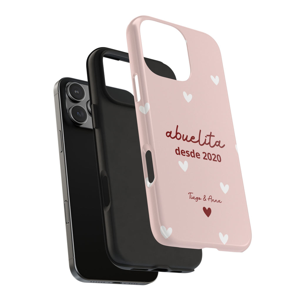 Funda Mamá o Abuelita Personalizada con Fecha y Nombres