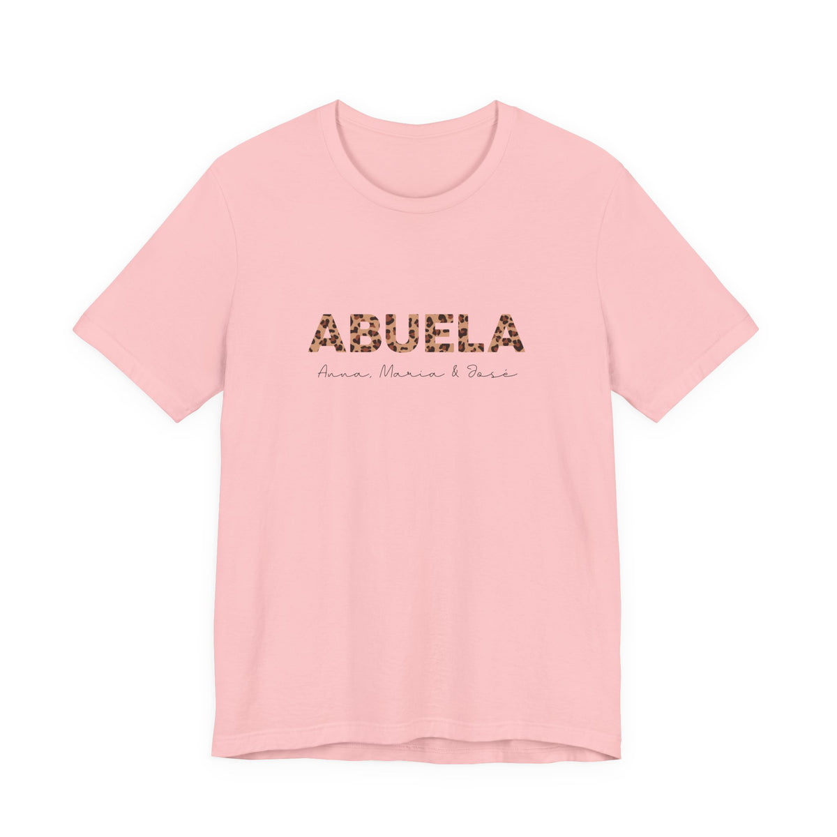 Camiseta personalizada de abuela con estampado de leopardo