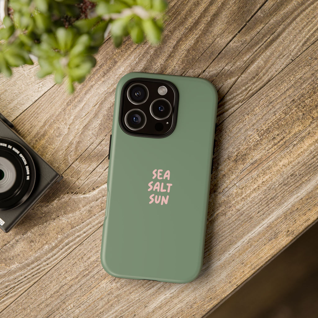 Phone Case Green color with custom text