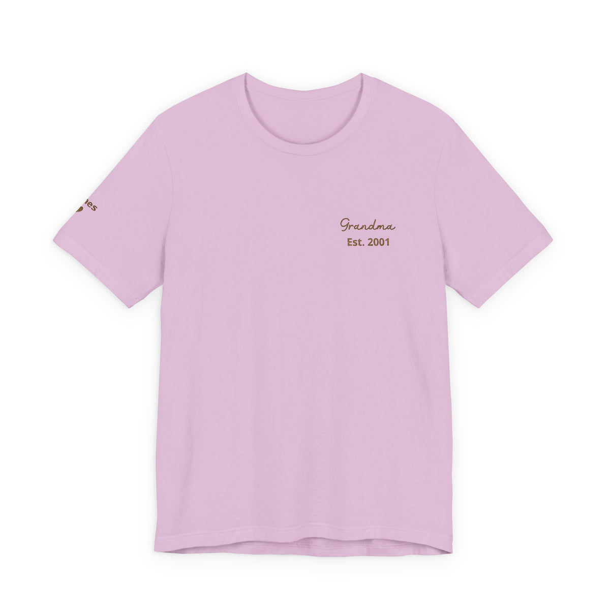 Camiseta "Abuela Personalizada Desde" Bordada con Nombres
