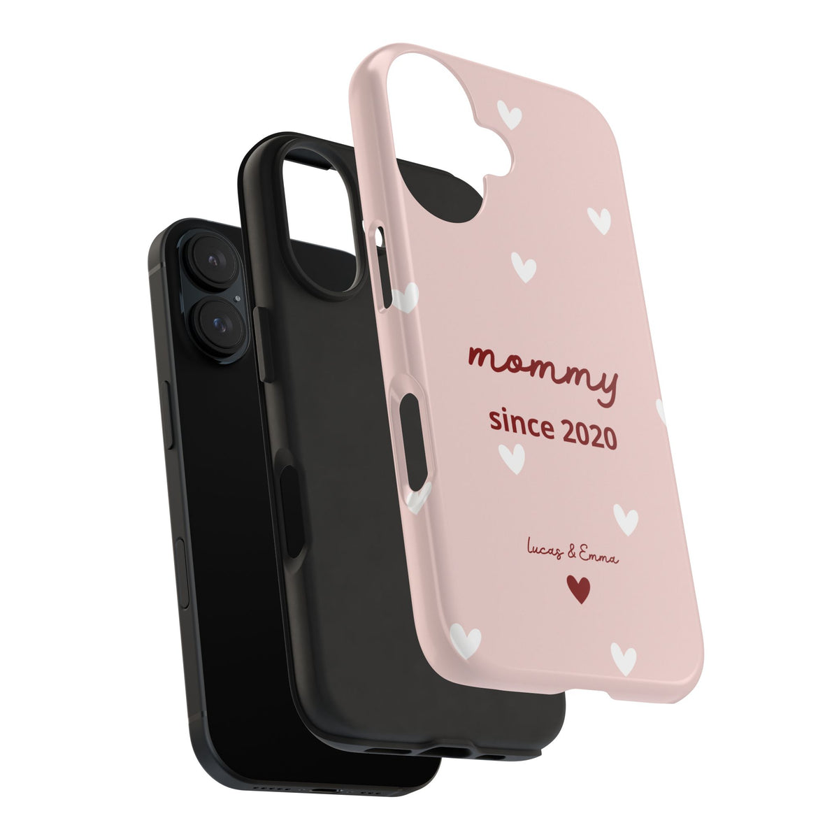 Funda de Teléfono para Mamá con Fecha y Nombres de los Hijos