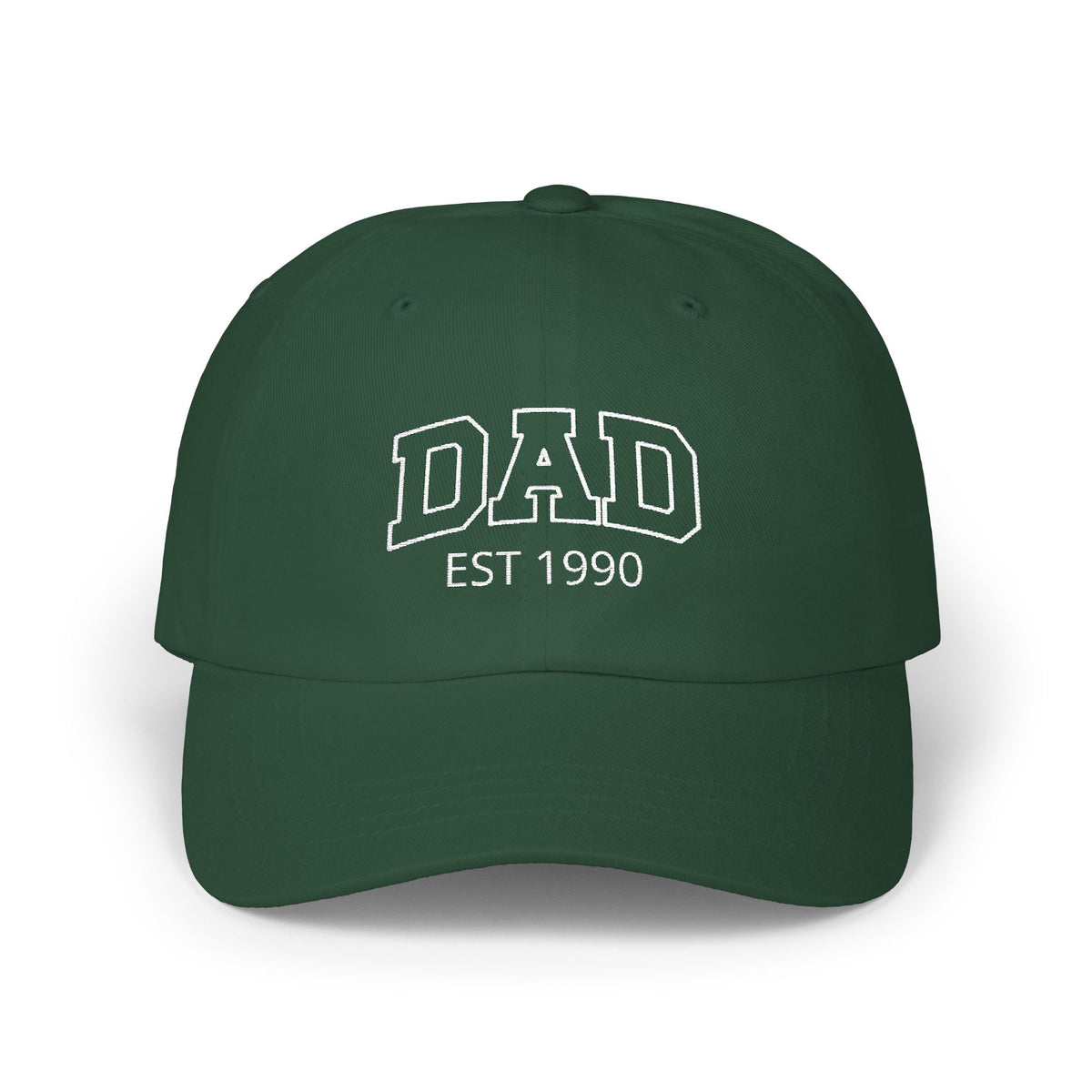 Gorra para papá con bordado curvo y nombres de niños