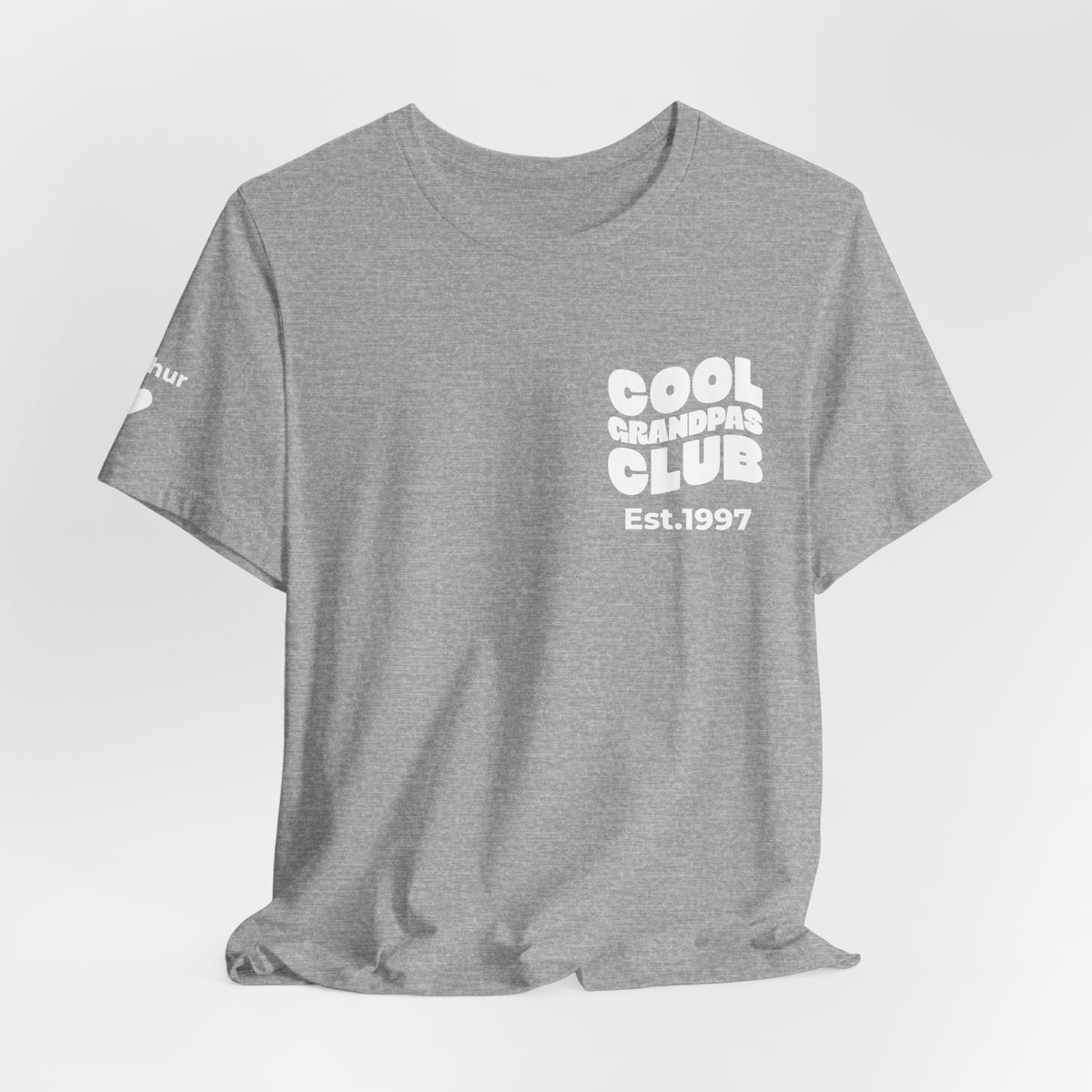 Camiseta Club de Abuelos Geniales y Nombres en las Mangas