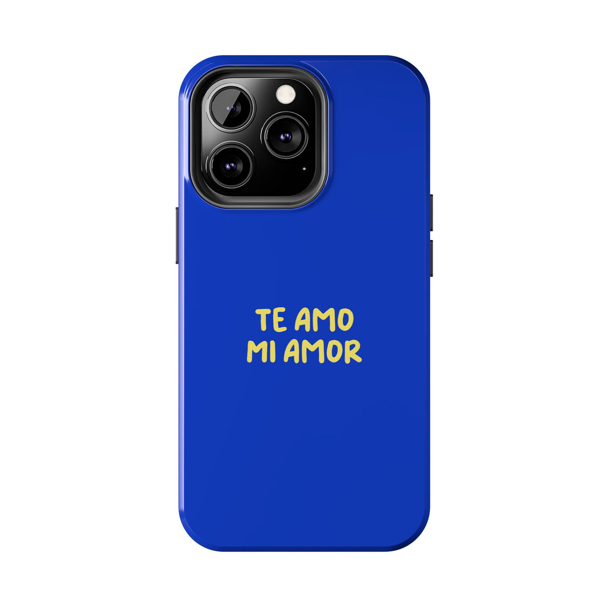 Blue Phone Case with Custom Text