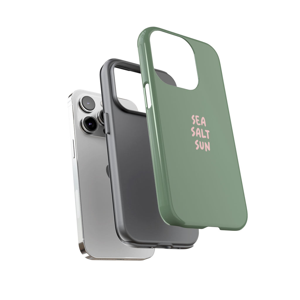 Phone Case Green color with custom text
