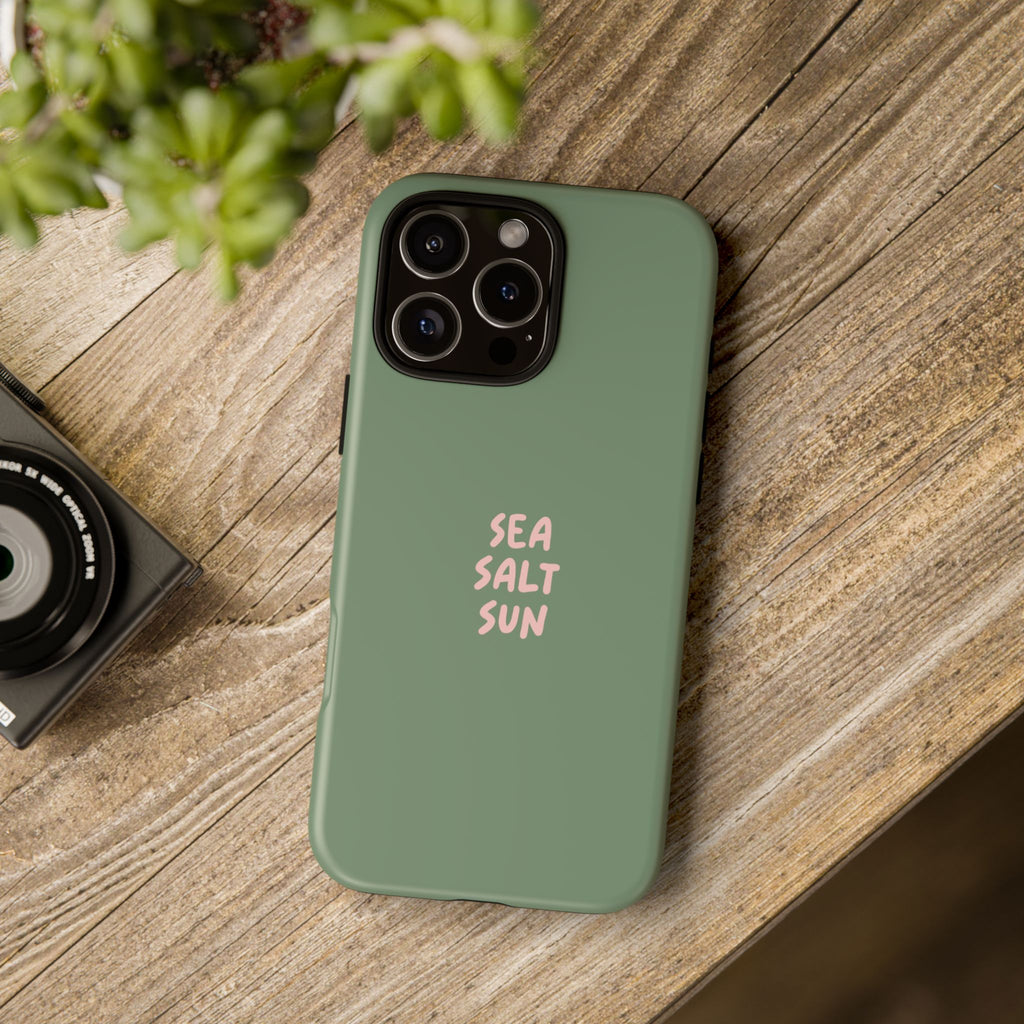 Phone Case Green color with custom text