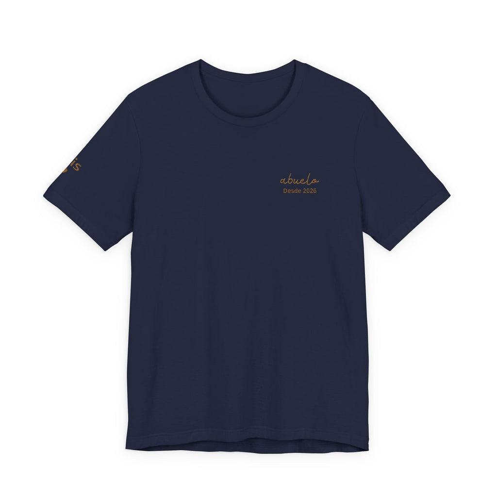 Camiseta bordada "Abuelo desde" personalizada