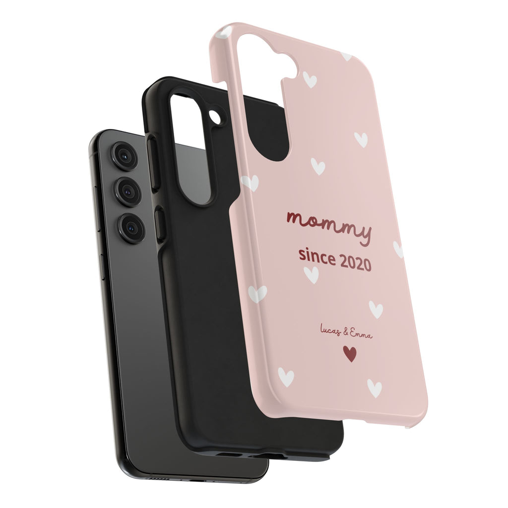 Funda de Teléfono para Mamá con Fecha y Nombres de los Hijos