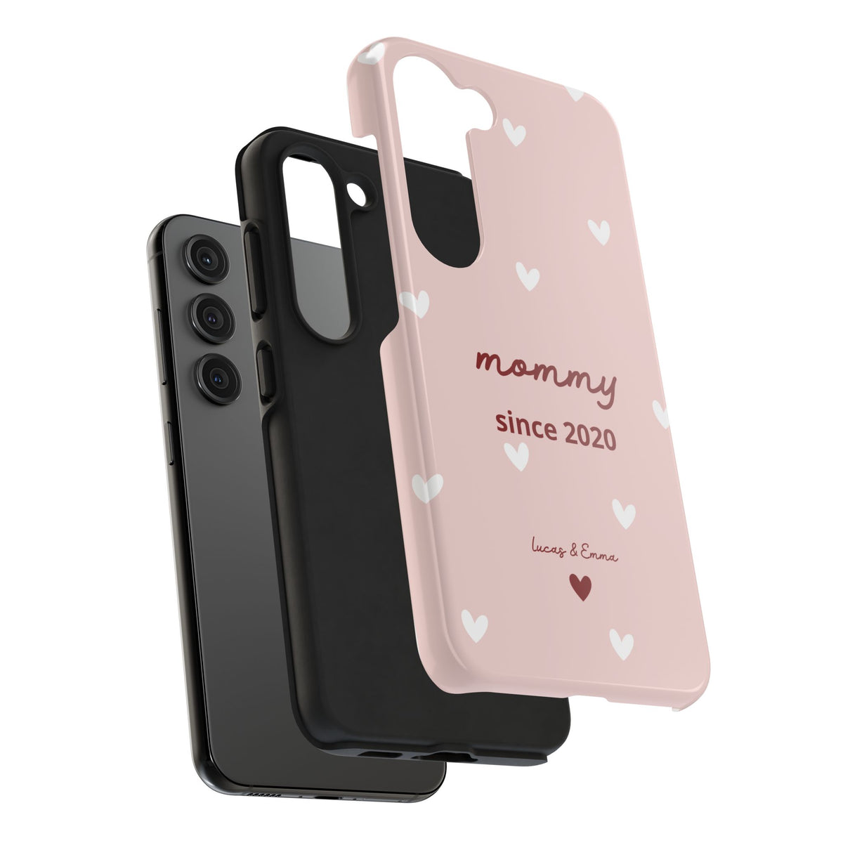 Funda de Teléfono para Mamá con Fecha y Nombres de los Hijos