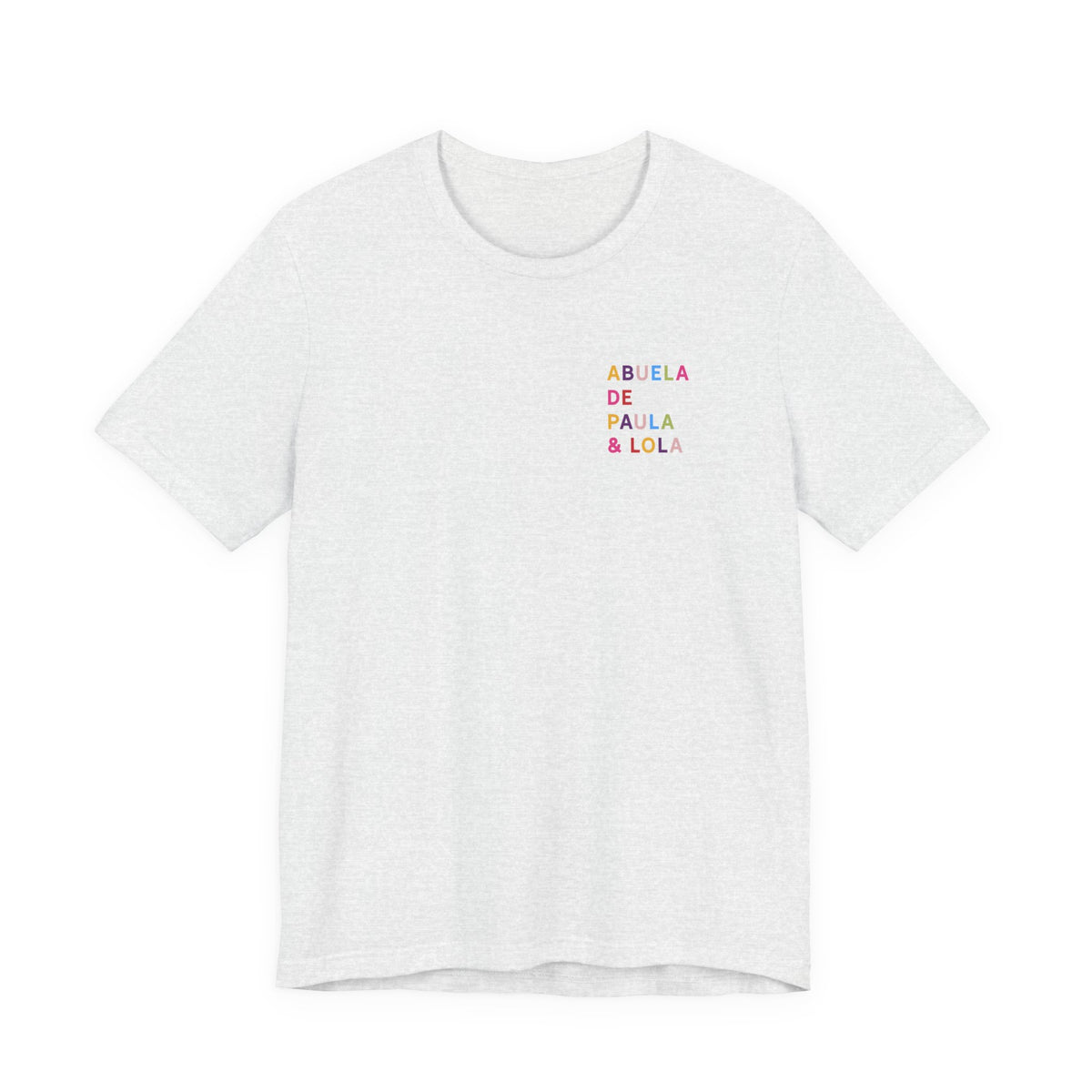 Camiseta multicolor personalizada para la abuela