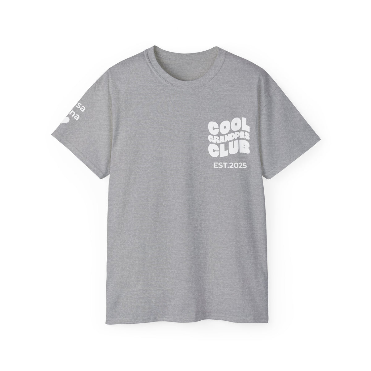 T-Shirt Cool Grandpas Club & Sleeve Names