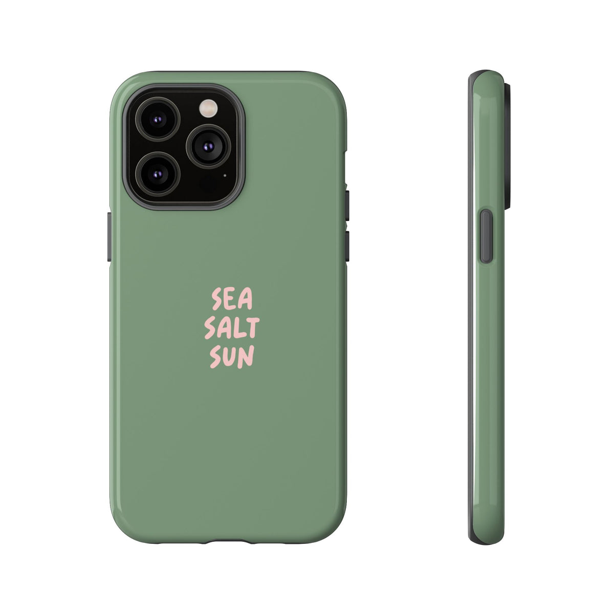 Phone Case Green color with custom text
