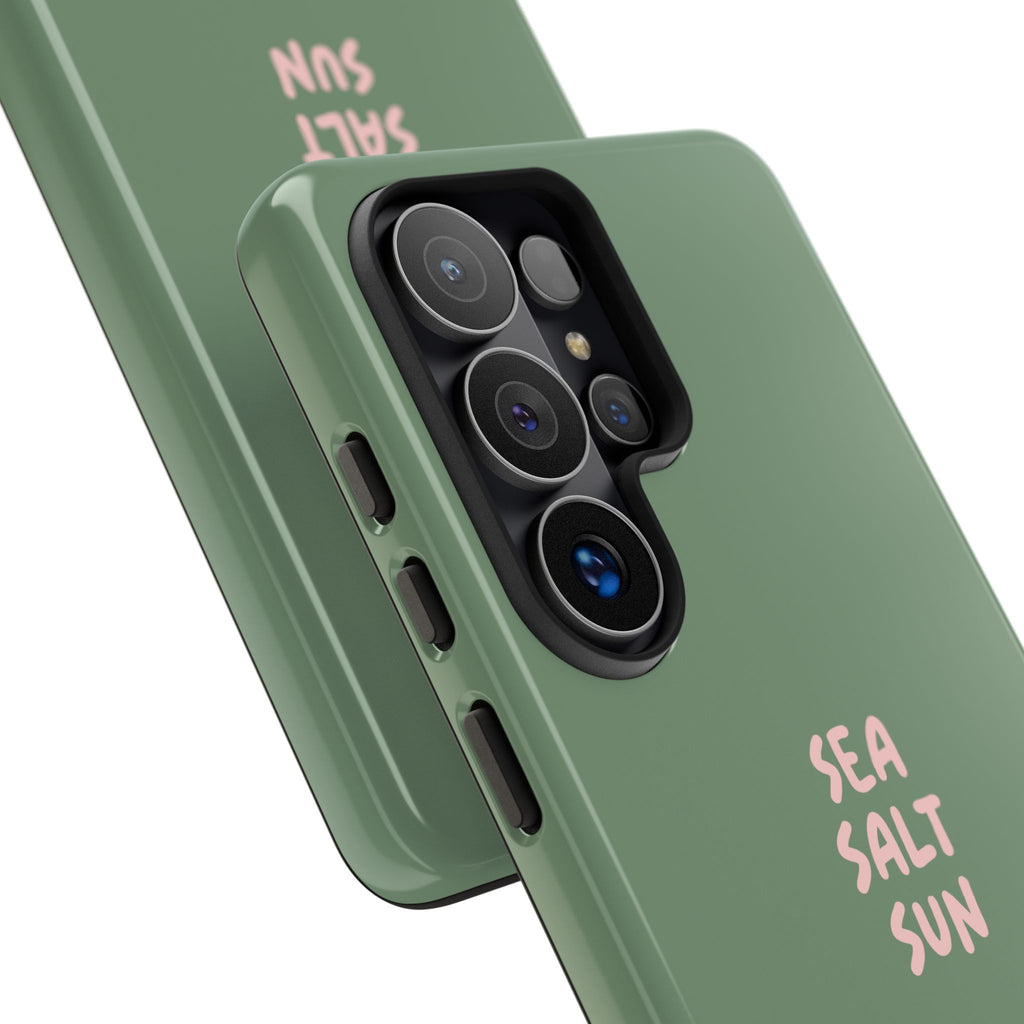 Phone Case Green color with custom text