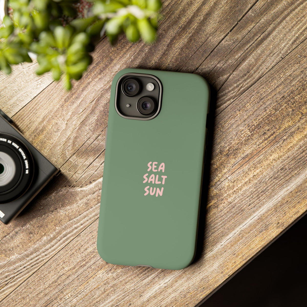 Phone Case Green color with custom text