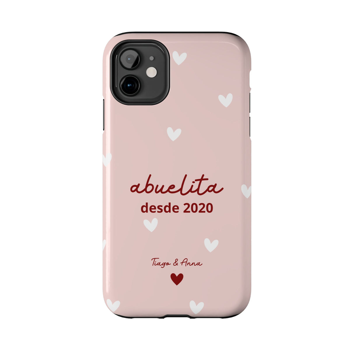 Funda personalizada de mamá o abuela con fecha y nombres