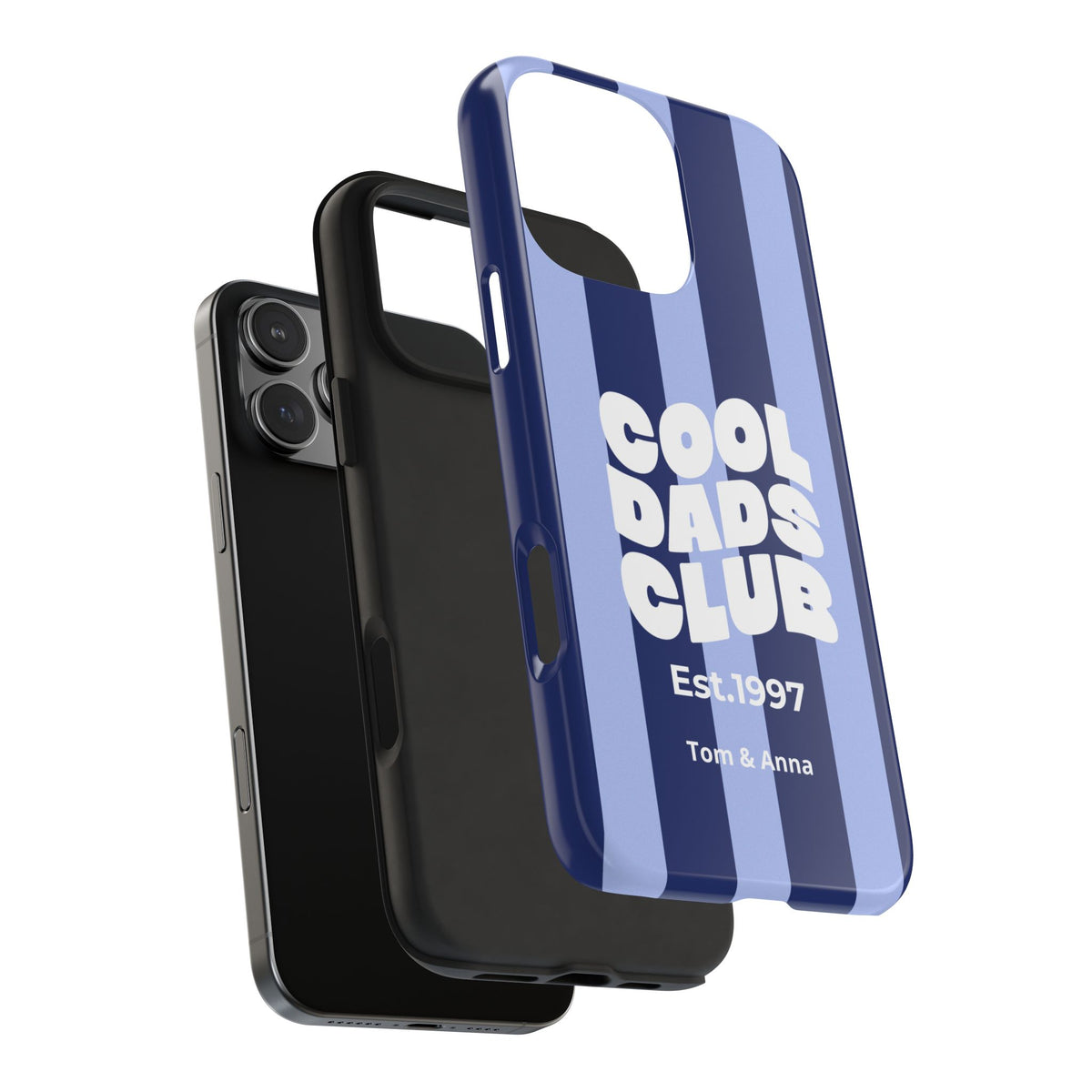 Funda para teléfono Papás Geniales Club y Nombres de los niños