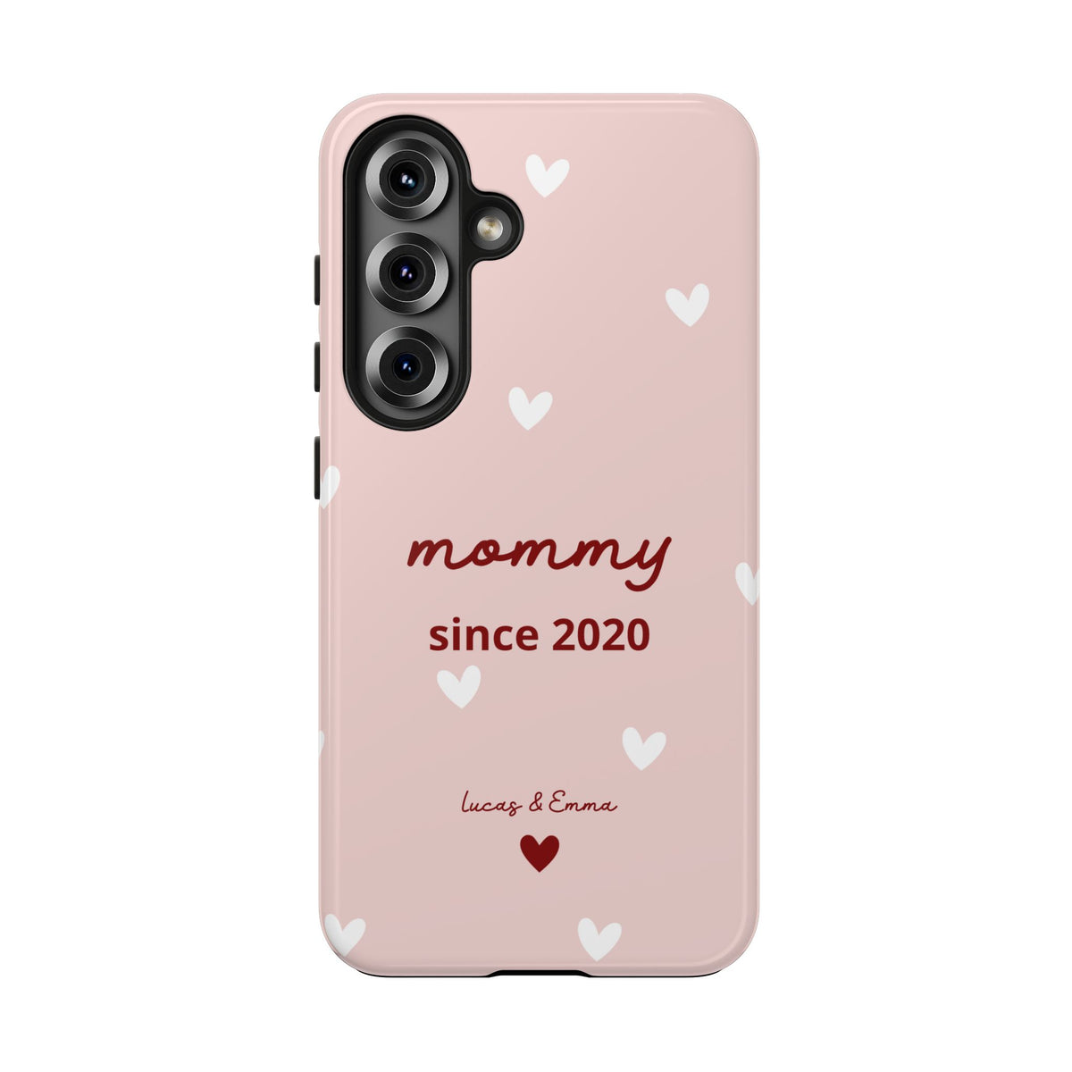 Funda de Teléfono para Mamá con Fecha y Nombres de los Hijos