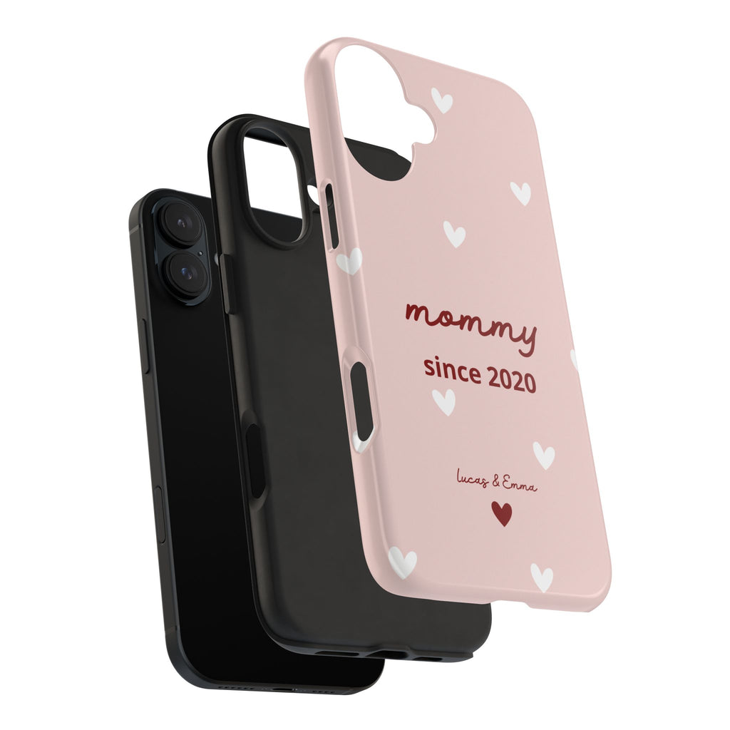 Funda de Teléfono para Mamá con Fecha y Nombres de los Hijos